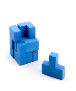 Somawürfel, 3D-Puzzle blau - 1